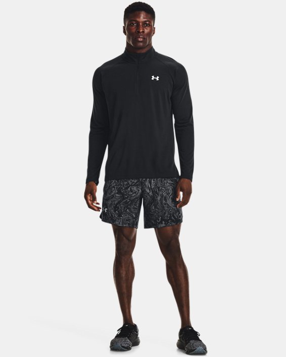 Men's UA Launch Run 7" Print Shorts, Black, pdpMainDesktop image number 2